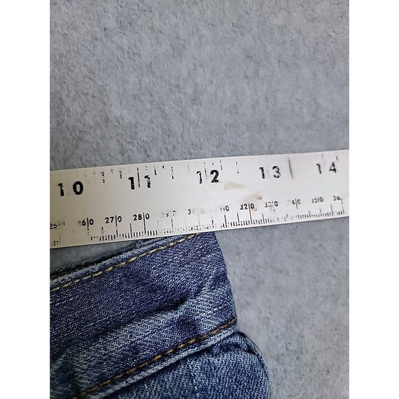 Levis 569 Jeans Mens 25x27 (24x26) Loose Slim Baggy Straight Blue Cotton Mid - Picture 6 of 13